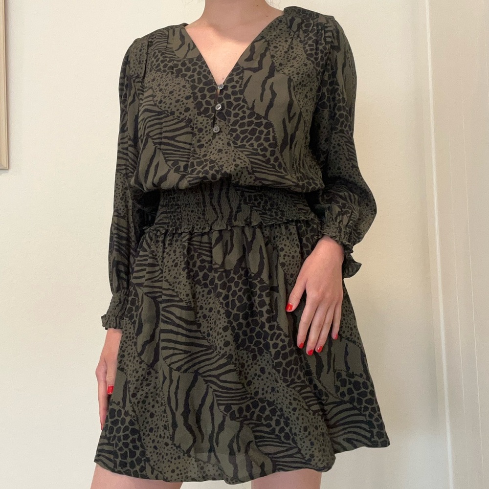 Rails smocked blouson mini dress